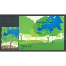 Tema Europa 2011 Albania Yvert 3051+H.142 ** Mnh