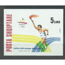 Albania Hojas 1992 Yvert 72 ** Mnh Juegos Olimpicos de Verano Barcelona