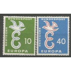 Tema Europa 1958 Alemania Yvert 164/5 ** Mnh