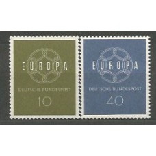 Tema Europa 1959 Alemania Yvert 193/4 ** Mnh