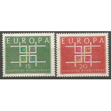 Tema Europa 1963 Alemania Yvert 278/9 ** Mnh