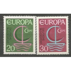 Tema Europa 1966 Alemania Yvert 373/77 ** Mnh