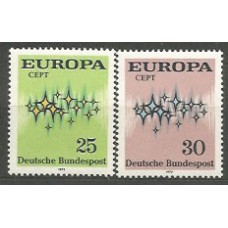 Tema Europa 1972 Alemania Yvert 567/8 ** Mnh