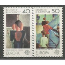 Tema Europa 1975 Alemania Yvert 689/90 ** Mnh