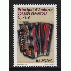 Tema Europa 2014 Andorra Española Yvert 406 ** Mnh
