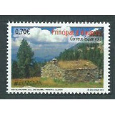 Tema Europa 2012 Andorra Española Yvert 393 ** Mnh