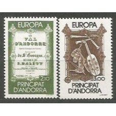 Tema Europa 1985 Andorra Francesa Yvert 339/40 ** Mnh