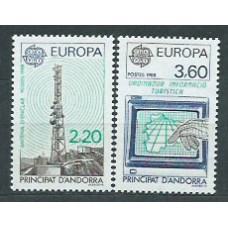 Tema Europa 1988 Andorra Francesa Yvert 369/70 ** Mnh