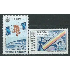 Tema Europa 1991 Andorra Francesa Yvert 402/3 ** Mnh