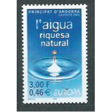 Tema Europa 2001 Andorra Francesa Yvert 546 ** Mnh