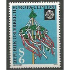 Tema Europa 1981 Austria Yvert 1500 ** Mnh