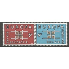 Tema Europa 1963 Belgica Yvert 1260/1 ** Mnh