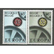Tema Europa 1967 Belgica Yvert 1415/6 ** Mnh