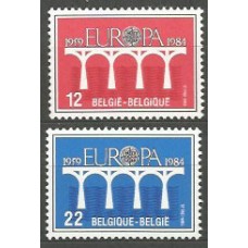 Tema Europa 1984 Belgica Yvert 2130/1 ** Mnh