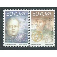 Tema Europa 1994 Belgica Yvert 2551/2 ** Mnh