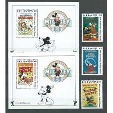 Bhutan - Correo Yvert 823/5+Hb 164/5 ** Mnh  Walt Disney