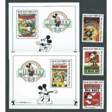 Bhutan - Correo Yvert 829/31+Hb 167/8 ** Mnh  Wald Disney