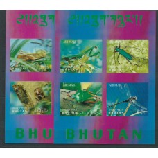 Bhutan - Hojas Yvert 16/17 ** Mnh  Insectos