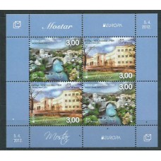 Tema Europa 2012 Herceg Bosna Yvert Hoja 23 ** Mnh