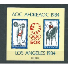 Bulgaria - Hojas 1983 Yvert 110B ** Mnh Olimpiadas los Angeles