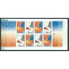 Tema Europa 2003 Chipre Yvert 1021 Carnet ** Mnh