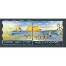 Tema Europa 2004 Chipre Yvert 1043/4 ** Mnh