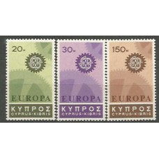 Tema Europa 1967 Chipre Yvert 284/6 ** Mnh