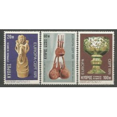 Tema Europa 1976 Chipre Yvert 429/31 ** Mnh