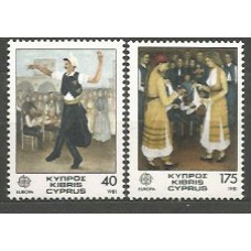 Tema Europa 1981 Chipre Yvert 542/3 ** Mnh