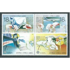 Tema Europa 1988 Chipre Yvert 691/4 ** Mnh