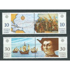 Tema Europa 1992 Chipre Yvert 790/3 ** Mnh