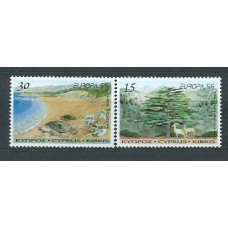 Tema Europa 1999 Chipre Yvert 934/5 ** Mnh