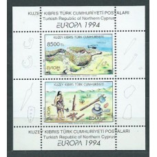 Tema Europa 1994 Chipre Turco Yvert Hoja 13 ** Mnh