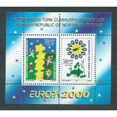 Tema Europa 2000 Chipre Turco Yvert Hoja 18 ** Mnh