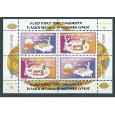 Tema Europa 2005 Chipre Turco Yvert Hoja 22 ** Mnh