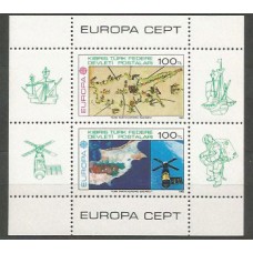 Tema Europa 1983 Chipre Turco Yvert Hoja 4 ** Mnh