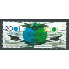 Tema Europa 2001 Croacia Yvert 537/8 ** Mnh