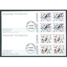 Tema Europa 2004 Croacia Yvert 641/2 Carnet ** Mnh