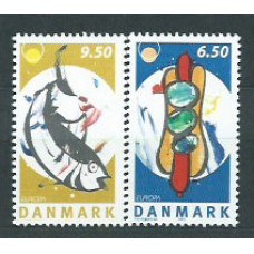 Tema Europa 2005 Dinamarca Yvert 1408/9 ** Mnh