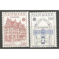 Tema Europa 1978 Dinamarca Yvert 663/4 ** Mnh