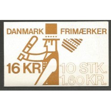 Tema Europa 1981 Dinamarca Yvert 733 Carnet ** Mnh
