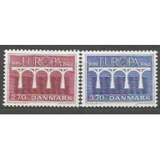 Tema Europa 1984 Dinamarca Yvert 809/10 ** Mnh