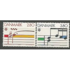 Tema Europa 1985 Dinamarca Yvert 839/40 ** Mnh