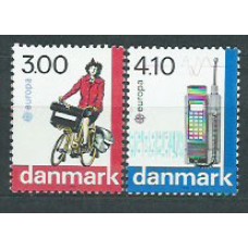 Tema Europa 1988 Dinamarca Yvert 924/5 ** Mnh
