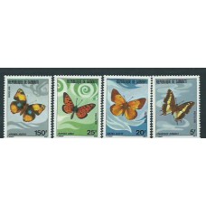 Djibouti - Correo Yvert 477/80 ** Mnh  Fauna mariposas