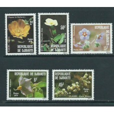 Djibouti - Correo Yvert 504/8 ** Mnh  Flores