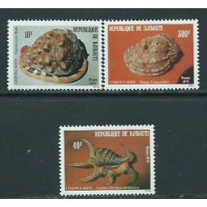 Djibouti - Correo Yvert 512/4 ** Mnh  Fauna conchas