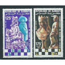 Djibouti - Correo Yvert 551/2 ** Mnh  Ajedrez