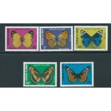 Djibouti - Correo Yvert 574/8 ** Mnh  Fauna mariposas