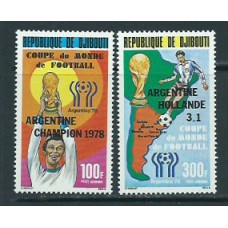 Djibouti - Aereo Yvert 123/4 ** Mnh Deportes fútbol